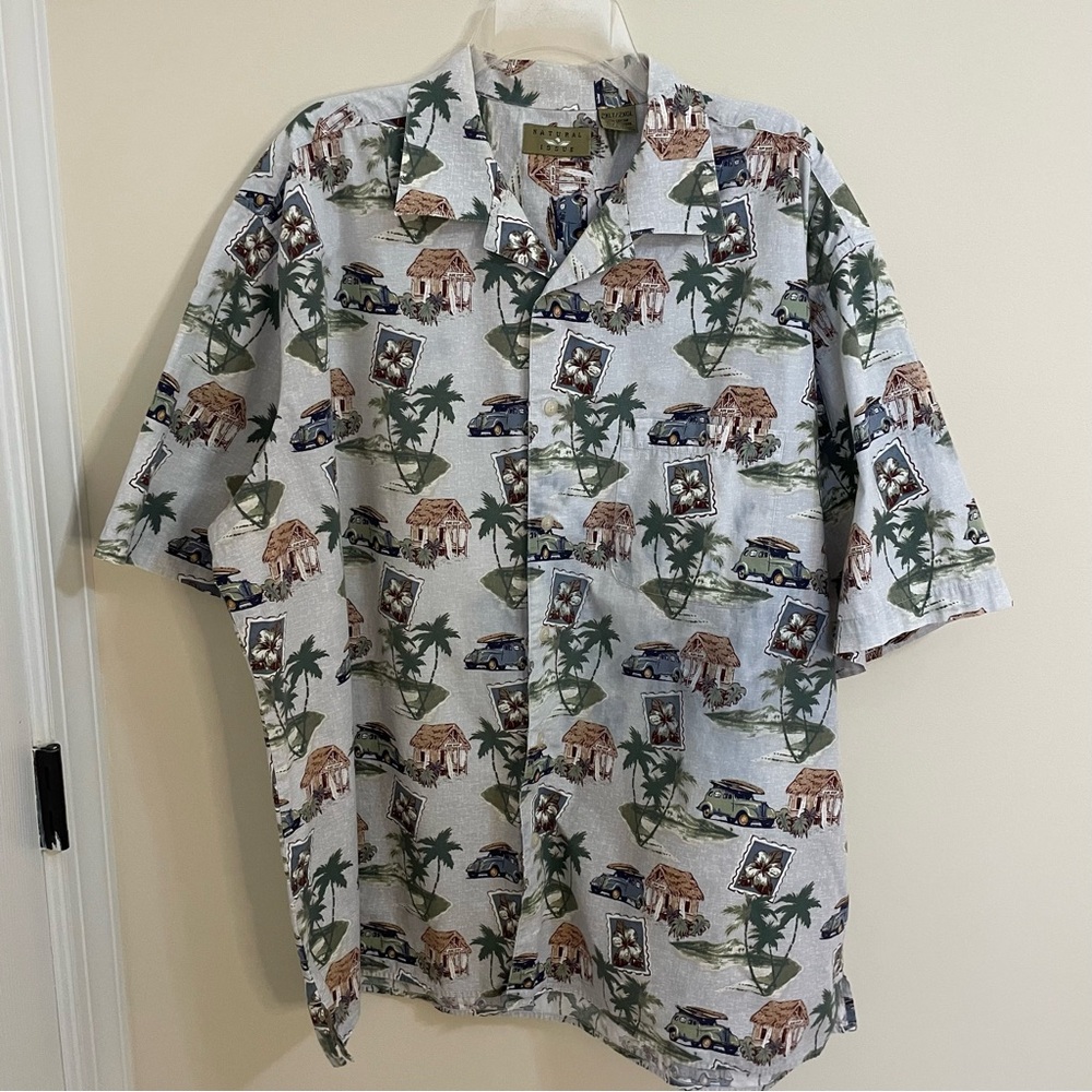 Natural Issue Island Vibes Men's Short Sleeve Casual Shirt Size 2XLT